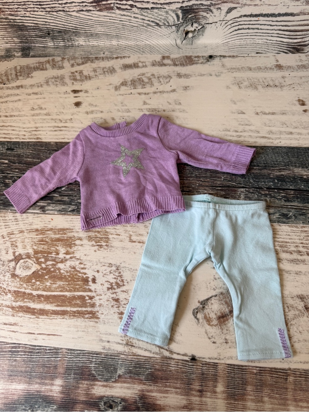 American Girl Doll Truly Me MEET Outfit Accessories 18” Doll SWEATER & Leggings